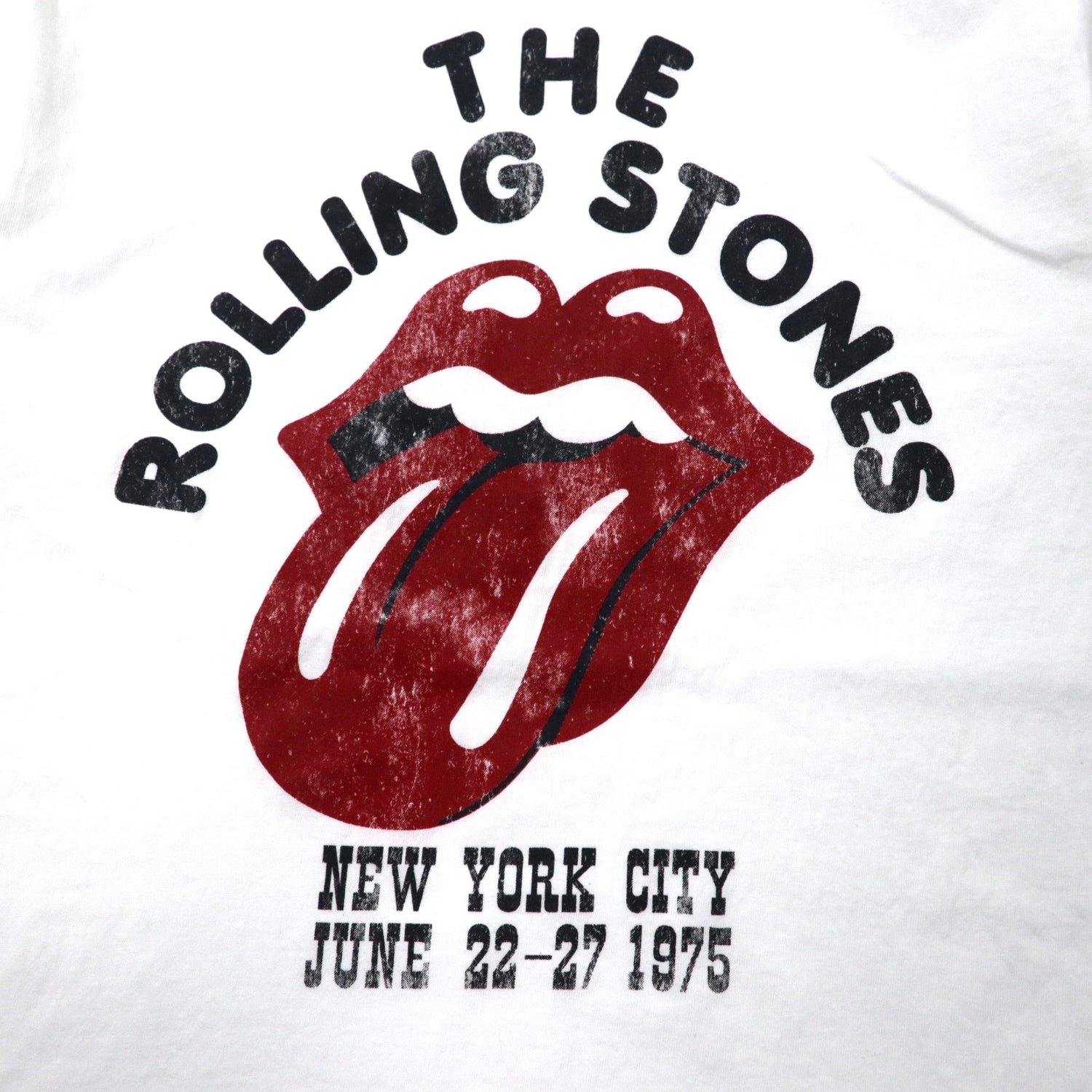 Uændret månedlige Hurtigt THE ROLLING STONES Rolling Stones Band T-Shirt M White Cotton – 日本然リトテ