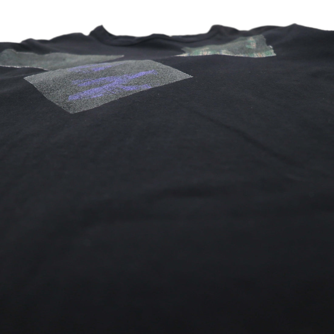 Ground Y ( YOHJI YAMAMOTO ) チェック グラフィック Tシャツ Check Logo Graphic Tee L ブラック GT-T34-015 日本製
