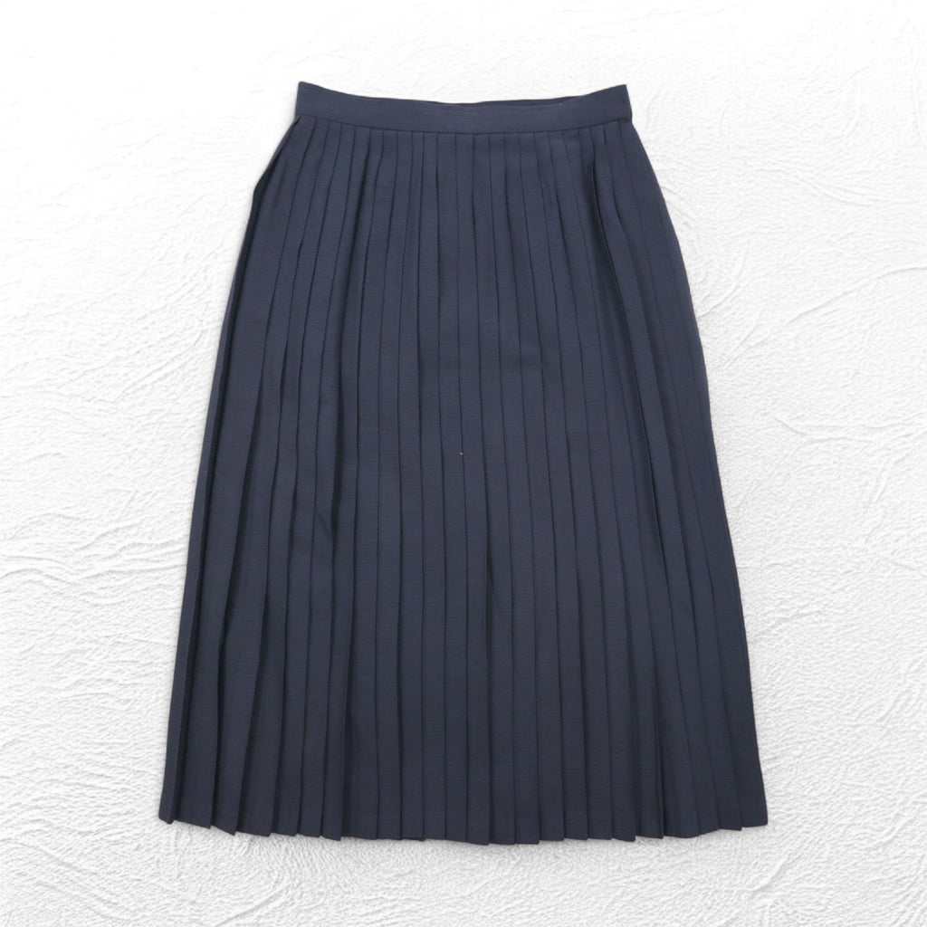 Christian Dior オールド PRET-A-PORTER プリーツスカート M グレー ウール 日本製