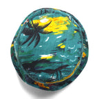 NEW YORK HAT Co. Made in USA Beach Motif Bucket Hat, Large, Green, All-Over Print, Cotton