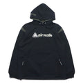 airwalk 00s pullover hoodie jersey M black polyester fleece lining drawstring