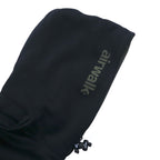 airwalk 00s pullover hoodie jersey M black polyester fleece lining drawstring