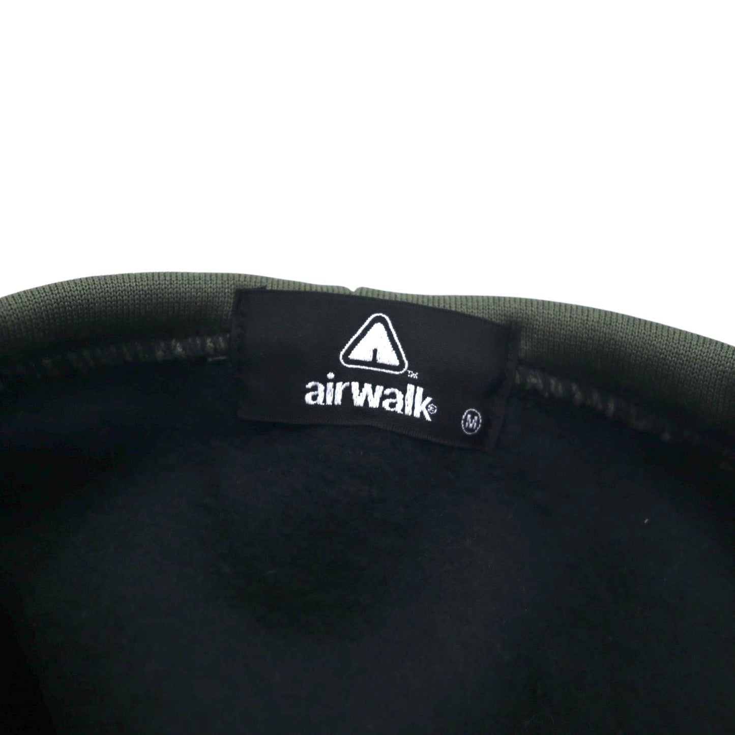 airwalk 00年代 プルオーバー パーカー ジャージ M ブラック ポリエステル 裏起毛 ドローコード