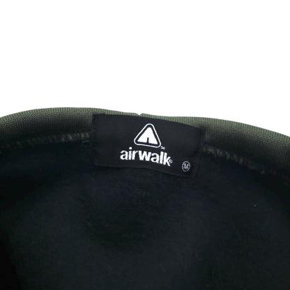 airwalk 00年代 プルオーバー パーカー ジャージ M ブラック ポリエステル 裏起毛 ドローコード