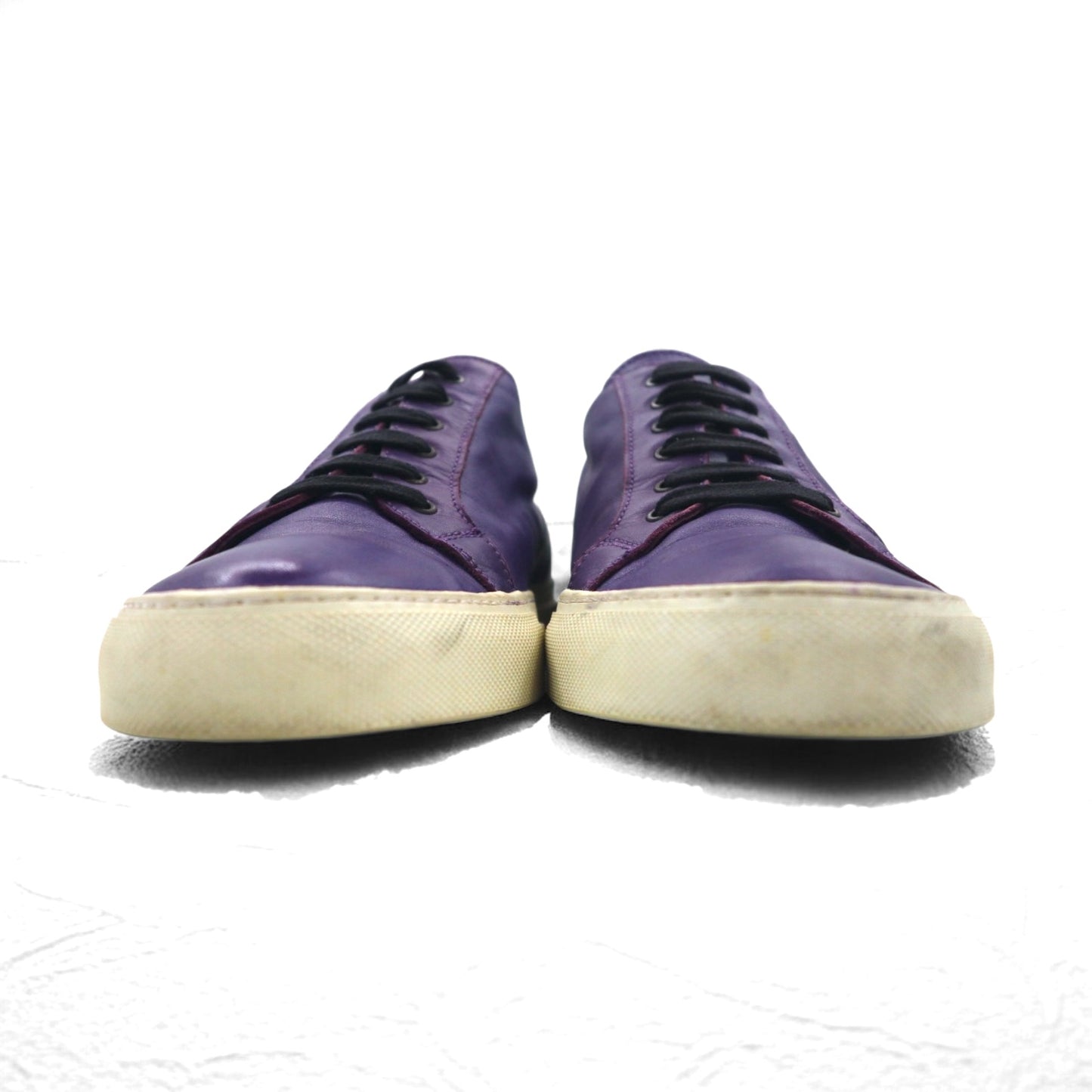 Y's YOHJI YAMAMOTO レザー スニーカー 28-28.5cm パープル