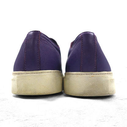 Y's YOHJI YAMAMOTO レザー スニーカー 28-28.5cm パープル