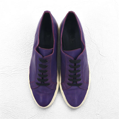 Y's YOHJI YAMAMOTO レザー スニーカー 28-28.5cm パープル