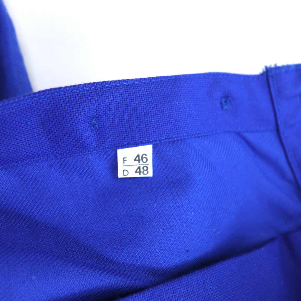 DEADSTOCK SANFOR French Work Pants French Work Tuck Chino Pants XL Blue Cotton Center Press Deadstock Unused