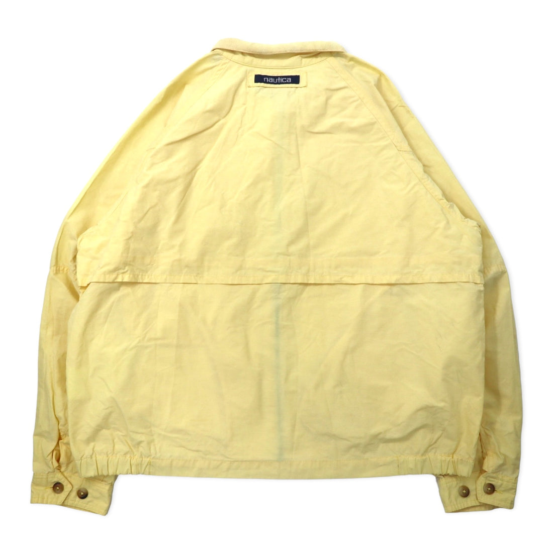nautica 90s swing top Harrington jacket XL yellow cotton one point logo embroidery