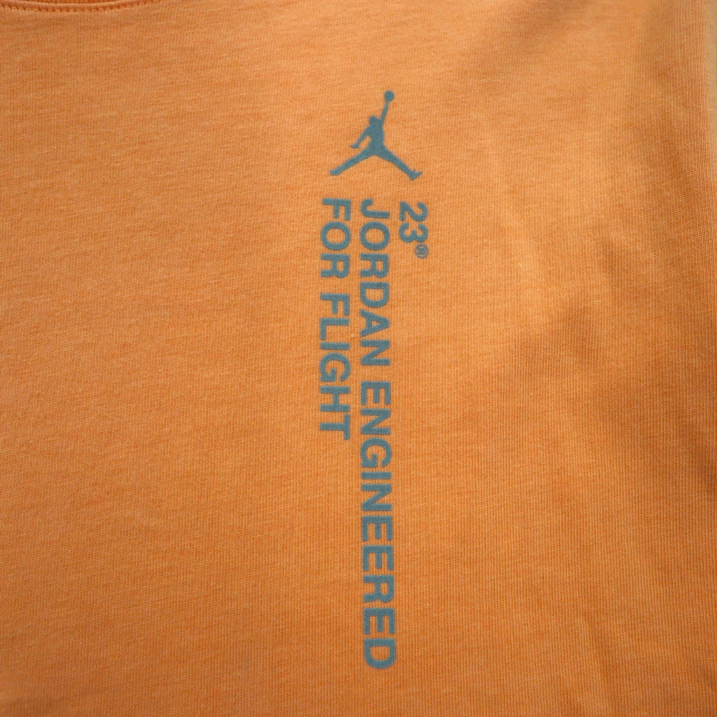 JORDAN BRAND (NIKE) Long Sleeve T-Shirt, Long TL, Orange, Numbering, Reflective Print, BQ5533-850