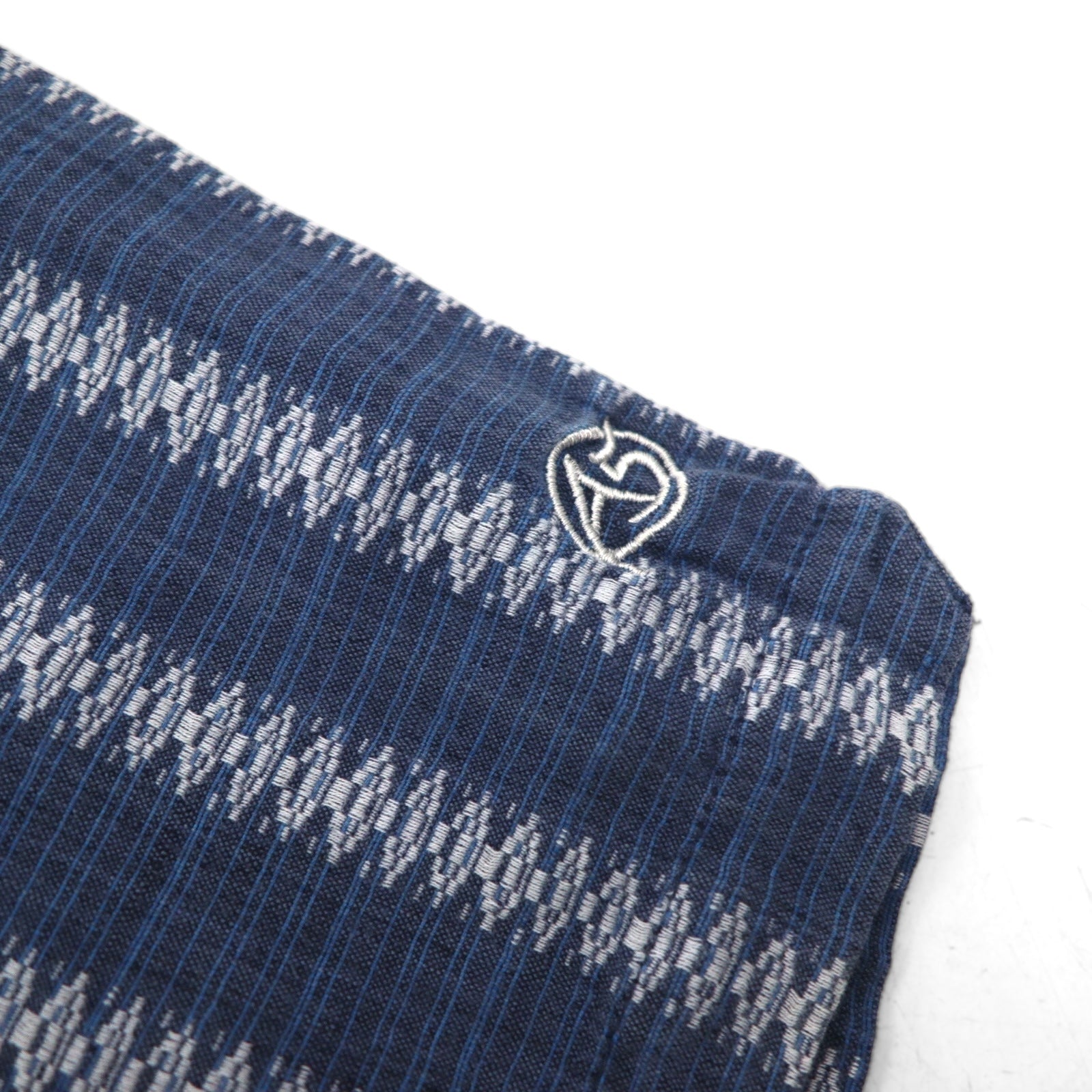 THE NORTH FACE A5 Series Short Sleeve Jacquard Linen Shirt, Size L, Blue, Cotton, All-Over Stripe, AYD3