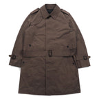 SANYO Solotex Military Trench Coat M Khaki Chin Strap Epaulette Belt Included