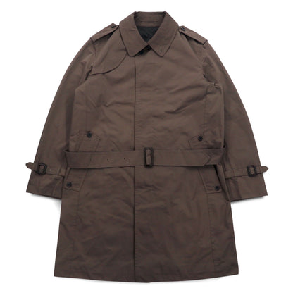 SANYO ソロテックス ミリタリー トレンチコート M カーキ チンストラップ エポレット ベルト付き