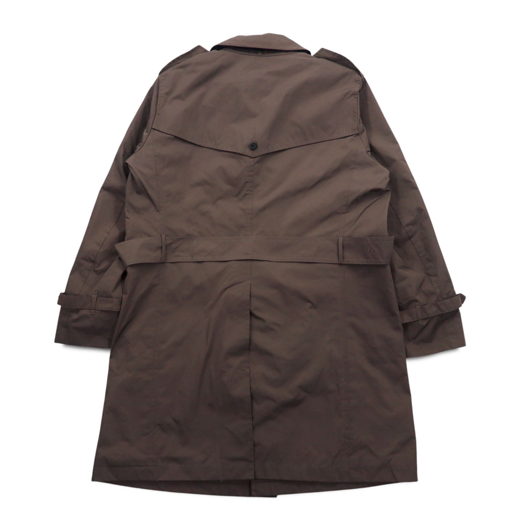 SANYO Solotex Military Trench Coat M Khaki Chin Strap Epaulette Belt Included