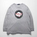 Polo Ralph Lauren Long Sleeve T-Shirt, Size XL, Gray, WORLD CUP RACING, POLO ALPINE Sleeve Logo
