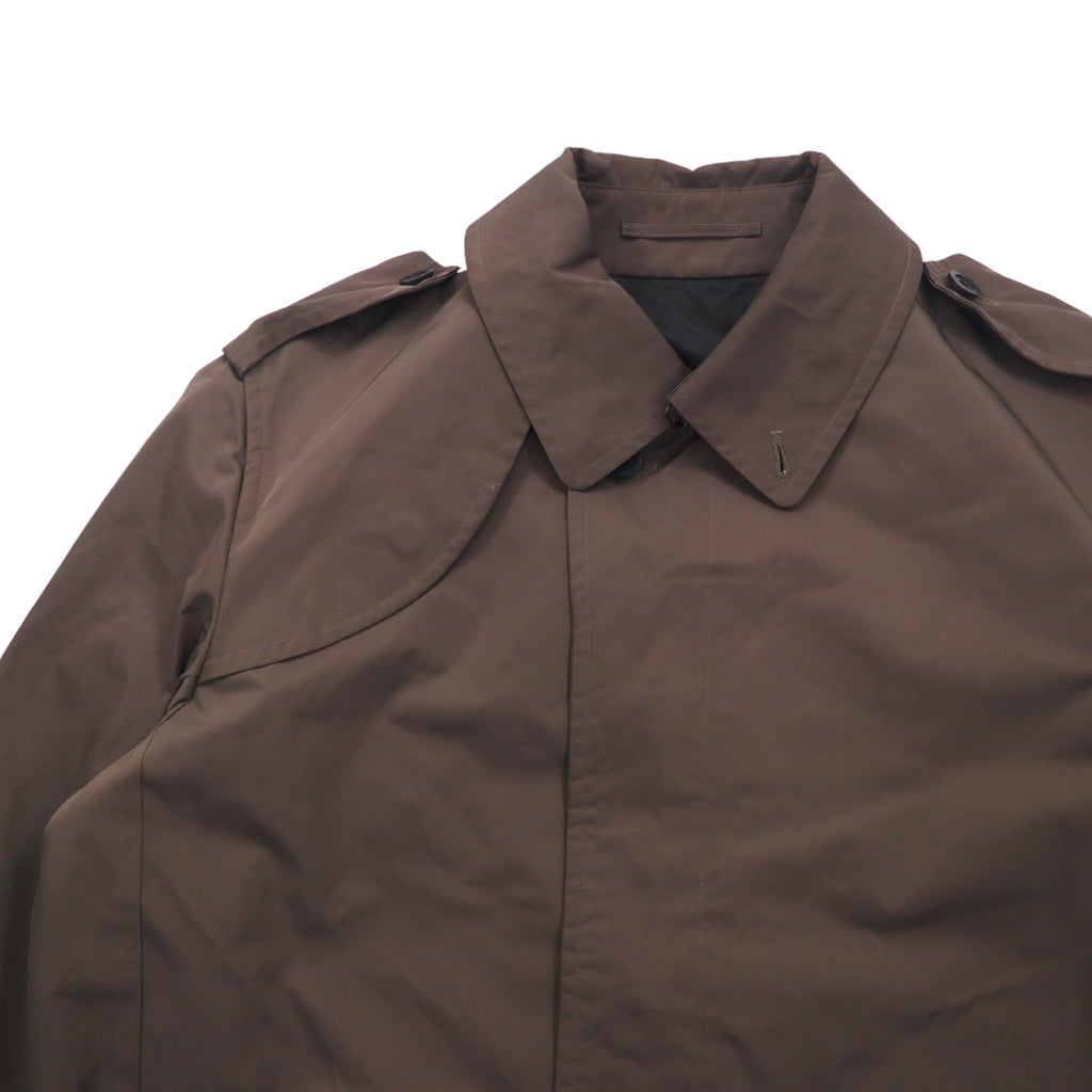 SANYO Solotex Military Trench Coat M Khaki Chin Strap Epaulette Belt Included