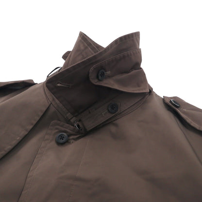 SANYO ソロテックス ミリタリー トレンチコート M カーキ チンストラップ エポレット ベルト付き