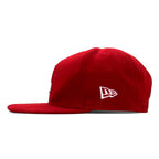 NEW ERA スナップバック ベースボールキャップ M/L レッド ポリエステル ニューヨーク ボールダーズ