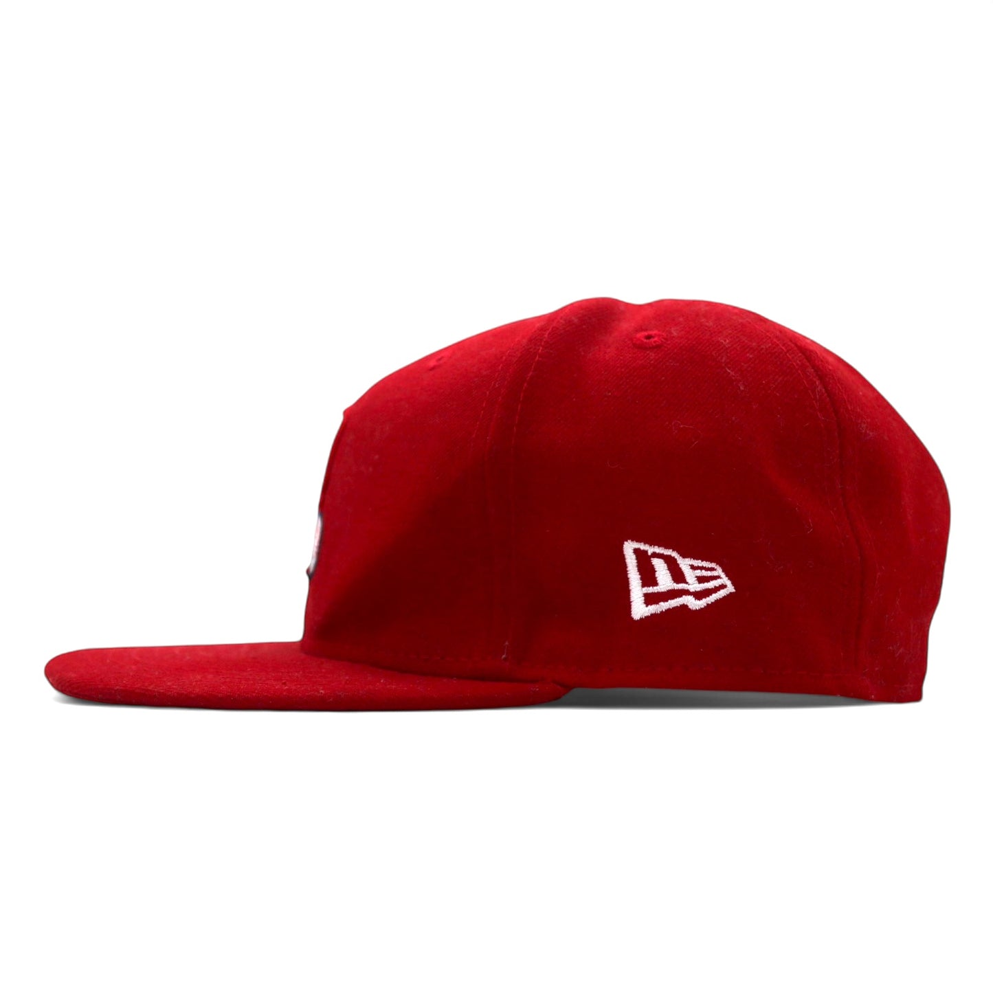 NEW ERA スナップバック ベースボールキャップ M/L レッド ポリエステル ニューヨーク ボールダーズ