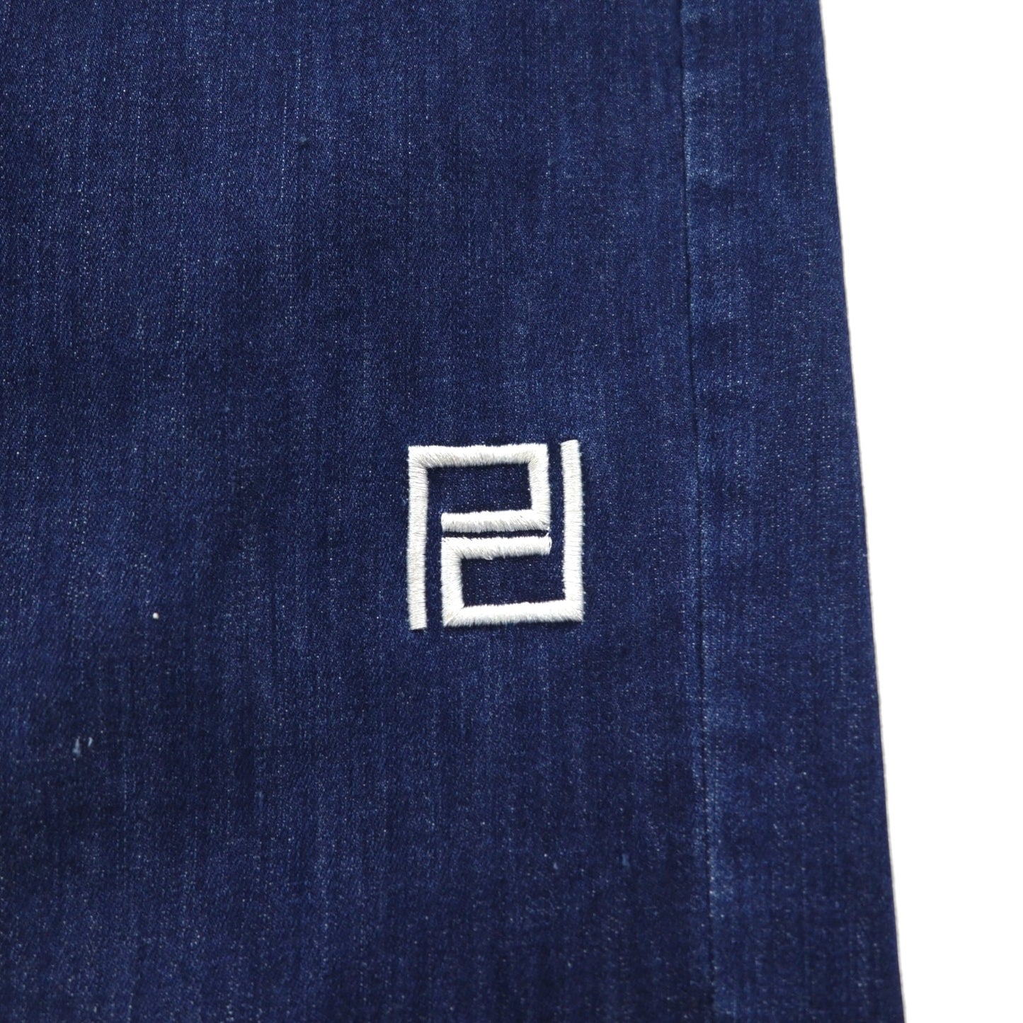 PUNK DRUNKERS PDルーズ デニムパンツ M ブルー インディゴ ヴェルサーチパロディ メデューサ