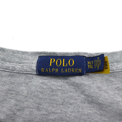 Polo Ralph Lauren Long Sleeve T-Shirt, Size XL, Gray, WORLD CUP RACING, POLO ALPINE Sleeve Logo