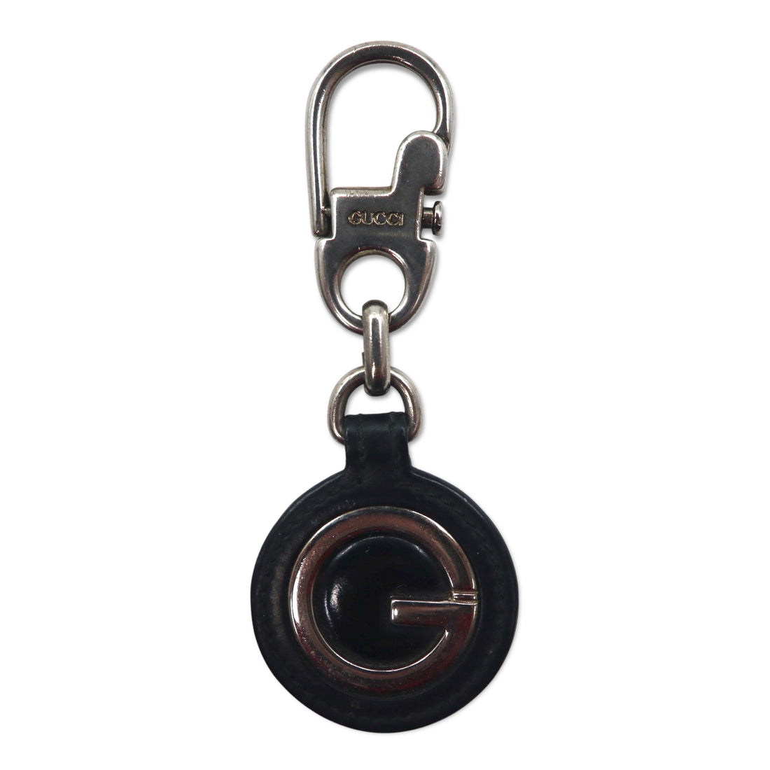 GUCCI イタリア製 キーリング キーホルダー チャーム レザー Gロゴ