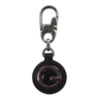 GUCCI Made in Italy Key Ring Key Holder Charm Leather G Logo
