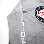 Polo Ralph Lauren Long Sleeve T-Shirt, Size XL, Gray, WORLD CUP RACING, POLO ALPINE Sleeve Logo