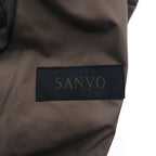 SANYO Solotex Military Trench Coat M Khaki Chin Strap Epaulette Belt Included