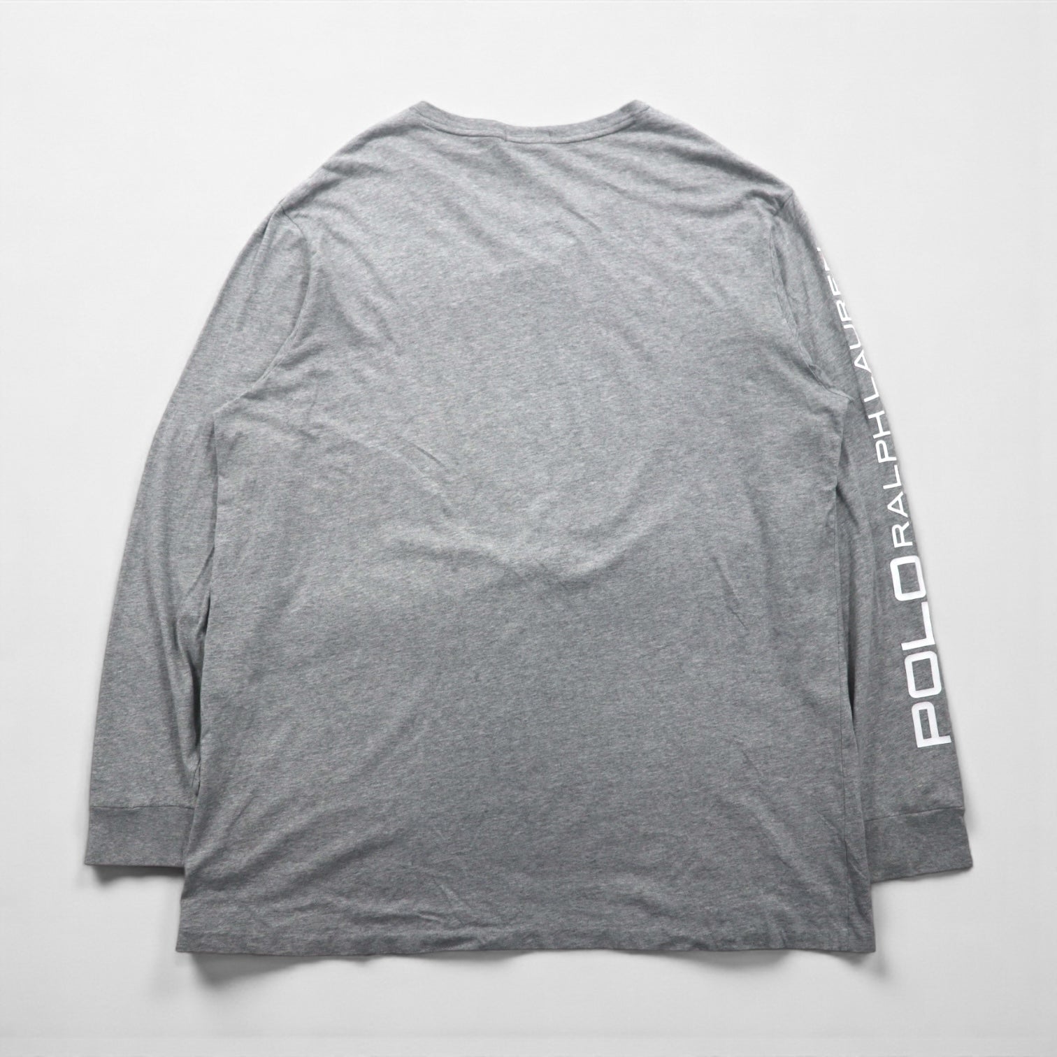 Polo Ralph Lauren Long Sleeve T-Shirt, Size XL, Gray, WORLD CUP RACING, POLO ALPINE Sleeve Logo