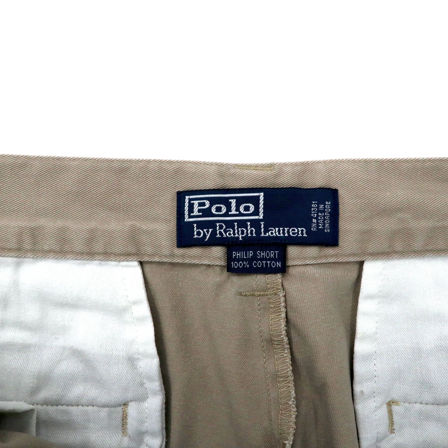 Polo by Ralph Lauren ショート チノパンツ 31 ベージュ コットン PHILIP SHORT