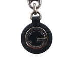 GUCCI Made in Italy Key Ring Key Holder Charm Leather G Logo