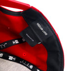 NEW ERA スナップバック ベースボールキャップ M/L レッド ポリエステル ニューヨーク ボールダーズ