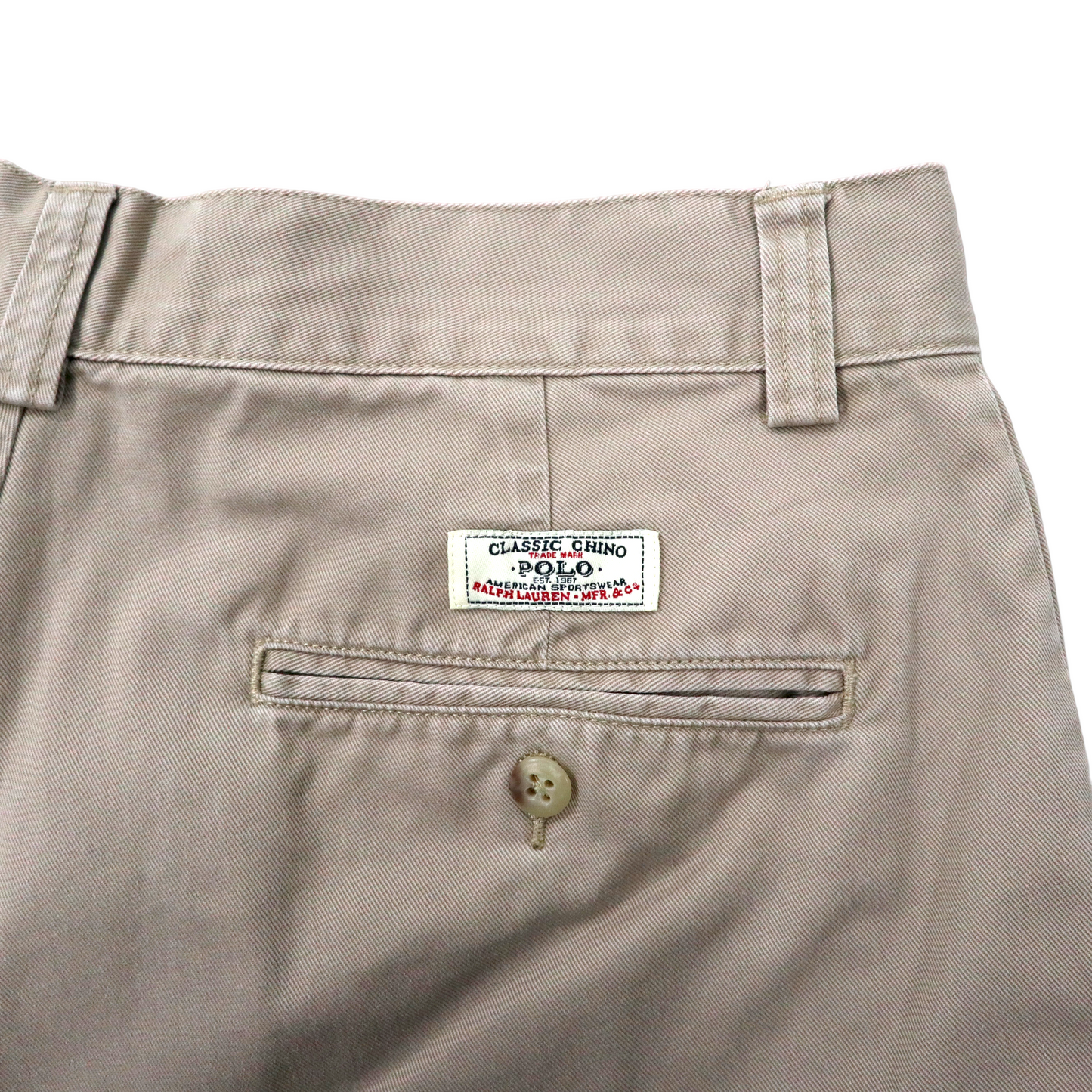 Polo by Ralph Lauren ショート チノパンツ 31 ベージュ コットン PHILIP SHORT