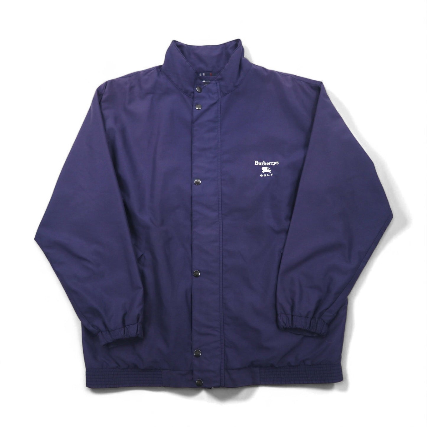Burberrys GOLF ポルトガル製 スウィングトップ ハリントンジャケット L ネイビー ポリエステル 裏地ノバチェック