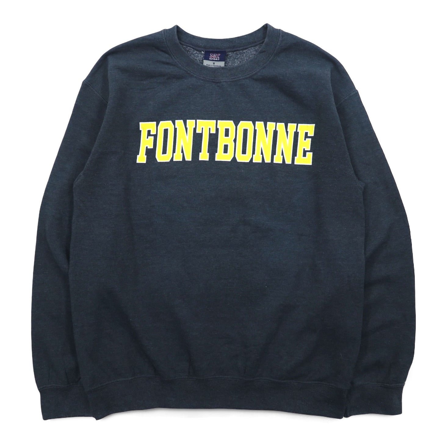 MV SPORT 90年代 カレッジプリント スウェット M グレー コットン 裏起毛 FONTBONNE