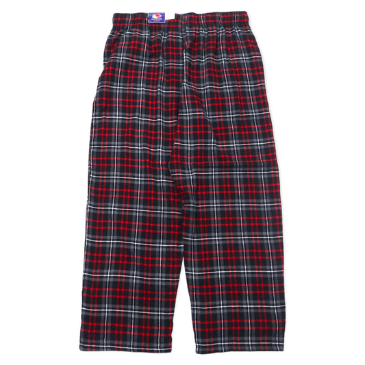 日本然リトテ-古着オンライン-FRUIT OF THE LOOM パジャマパンツ イージーパンツ L ブラック レッド チェック コットン FOTL FLANNEL SLEEP PANT 未使用品-Fruit of the Loom Pajamas PANTS Easy Pants L Black Red CHECKED Cotton Fotl Flannel Sleep Pant Pant Unused