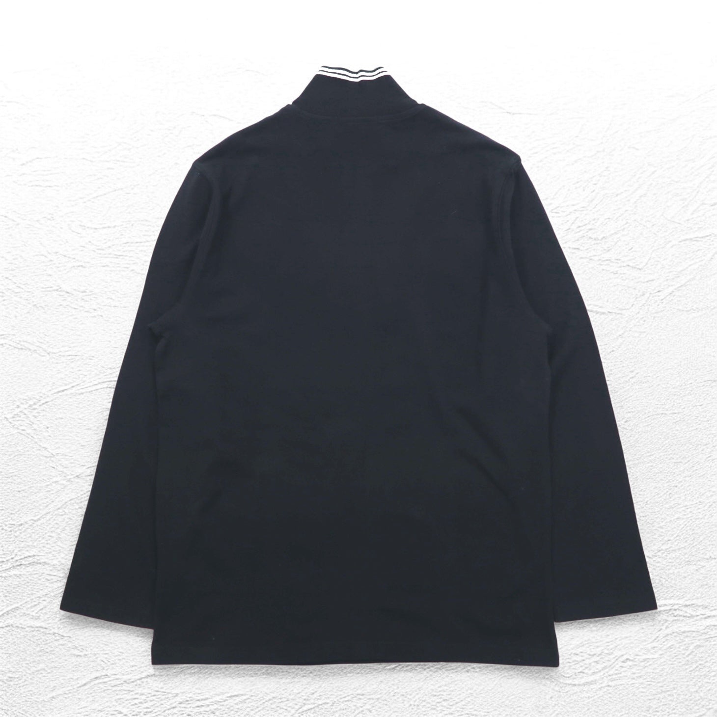 Polo by Ralph Lauren Half Zip Top L Black Cotton Small Pony Embroidery Unused