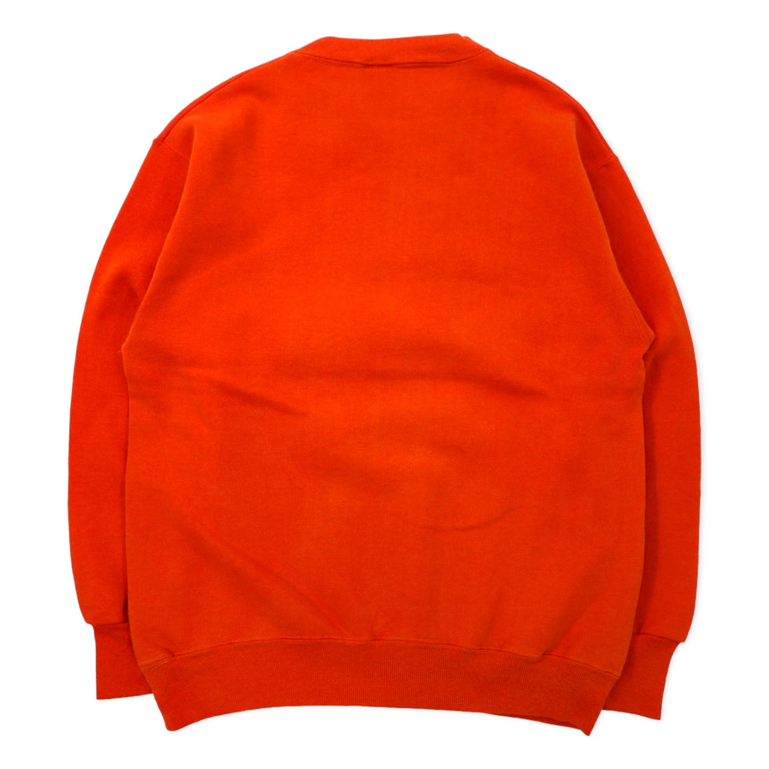 SAVVY by TRAU &amp; LOEVNER USA Made College Print Sweatshirt L Orange Cotton SYRACUSE