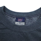 MV SPORT 90s College Print Sweatshirt M Grey Cotton Fleece Lining FONTBONNE