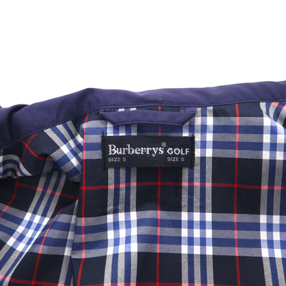 Burberrys GOLF ポルトガル製 スウィングトップ ハリントンジャケット L ネイビー ポリエステル 裏地ノバチェック