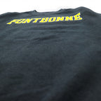 MV SPORT 90s College Print Sweatshirt M Grey Cotton Fleece Lining FONTBONNE
