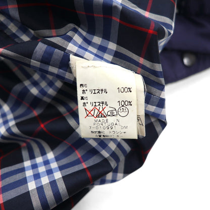 Burberrys GOLF ポルトガル製 スウィングトップ ハリントンジャケット L ネイビー ポリエステル 裏地ノバチェック
