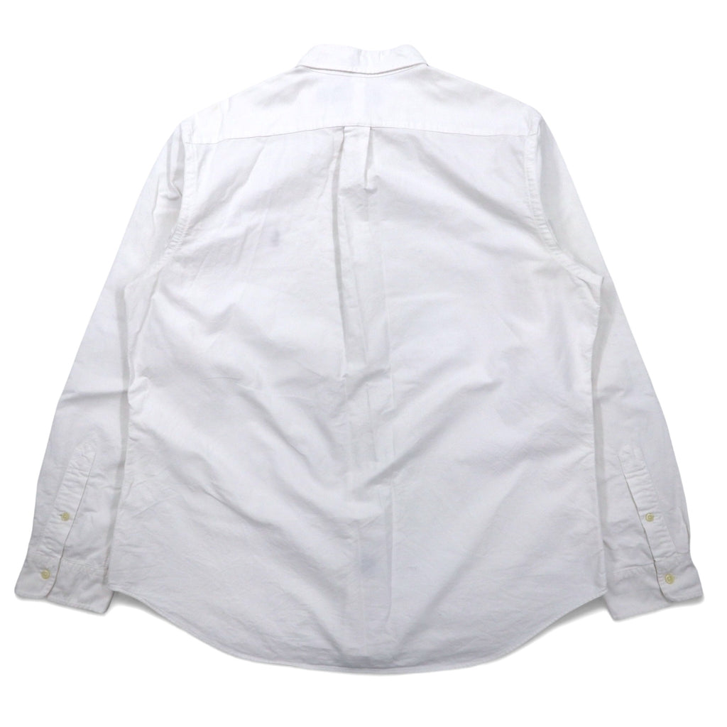 RALPH LAUREN Oxford Button-Down Shirt, XL, White Cotton, Small Pony Embroidery, Made in Sri Lanka