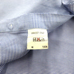 BURBERRY Made in Japan Dress Shirt, XL, Blue, Club Collection, Cuff Holes, Chest Pocket