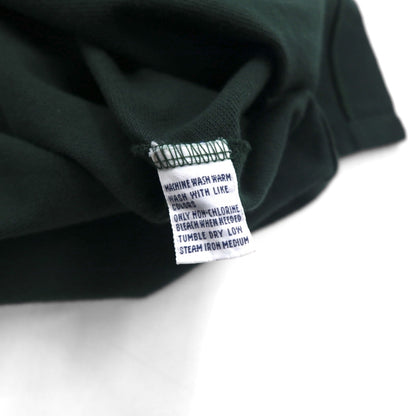 Polo by Ralph Lauren 90年代 ポロシャツ XL グリーン コットン 鹿の子 スモールポニー刺繍