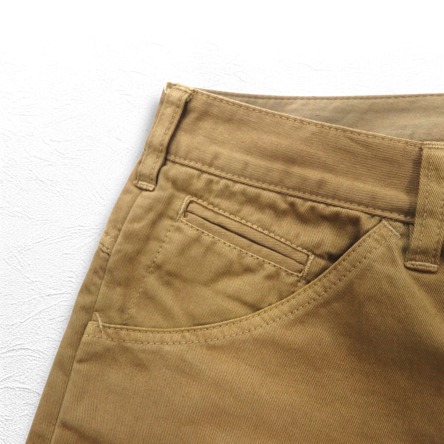 bukht カットオフ ワイド テーパード チノパンツ M ベージュ コットン 日本製