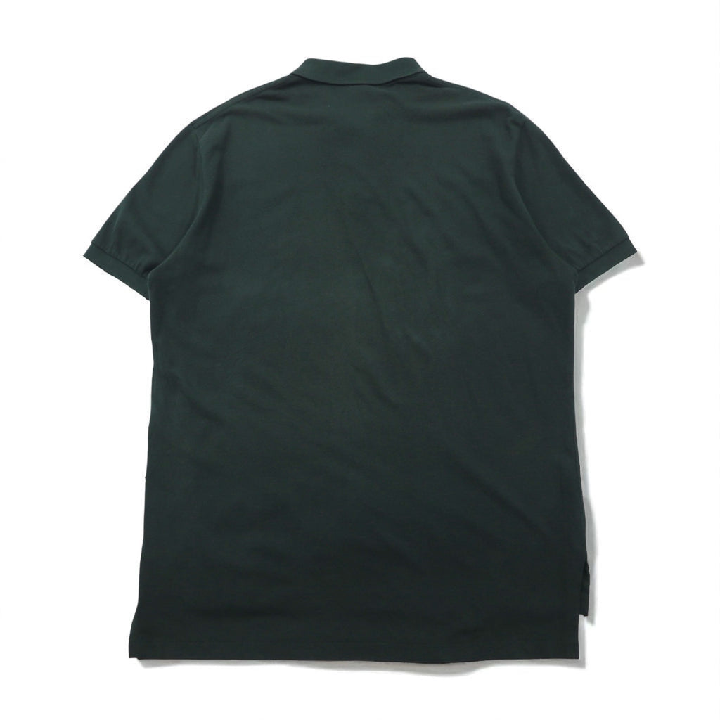 Polo by Ralph Lauren 90s Polo Shirt, Size XL, Green Cotton, Pique, Small Pony Embroidery