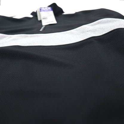 asics 90年代 日本製 ハーフジップ トラックジャケット ジャージ M モノトーン RRR RECORDER 未使用品