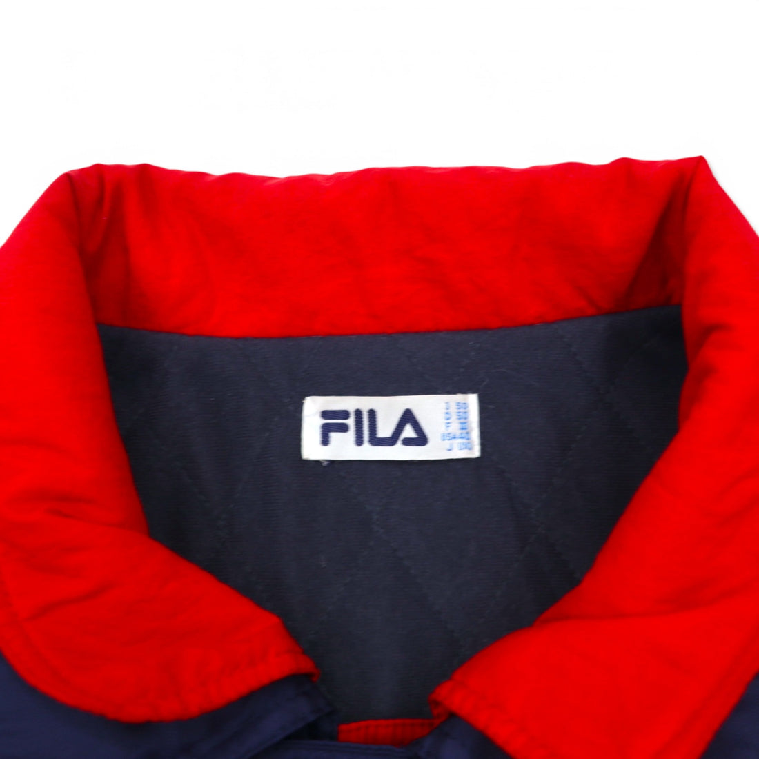 FILA 90s Sailing Jacket XL Navy Polyester Drawcord Quilted Liner